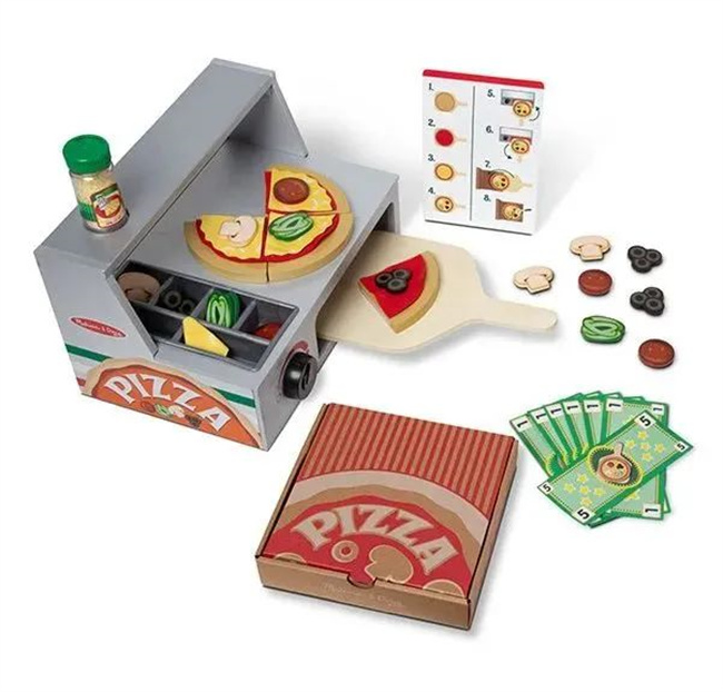 Melissa and Doug：木制披萨柜台玩具套装.jpg
